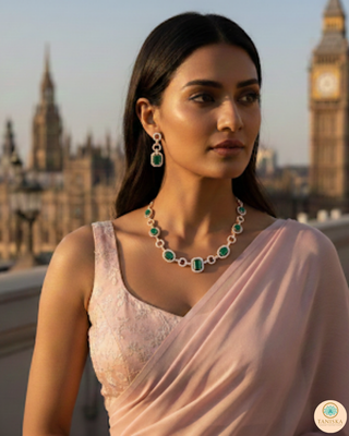 The Emerald Geo-Luxe Necklace Set
