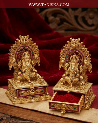The Vighnaharta Throne Sindoor Box
