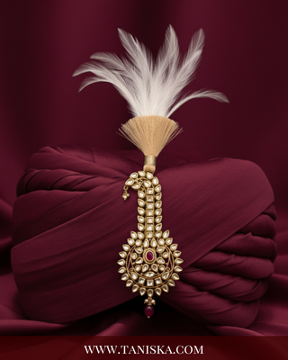 The Emperor’s Emerald | Ornate Kundan Kalgi