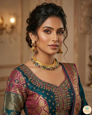 RANG-DE Pearl Necklace Set (Necklace, Earrings) - Multi
