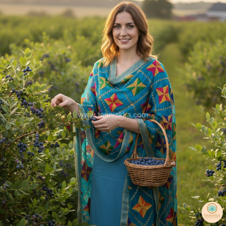 The Royal Star Bloom Phulkari Dupatta