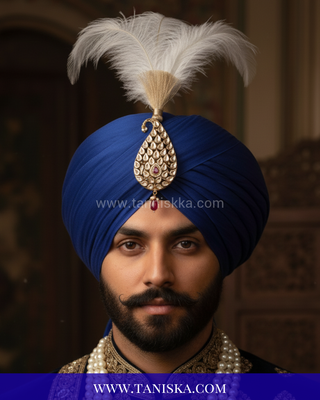 Imperial Kundan & Pearl Crest Kalgi