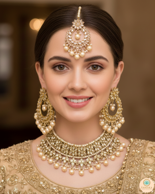 The Noor Pearl and Kundan Bridal Set