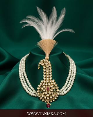 The Emperor’s Emerald | Ornate Kundan Kalgi