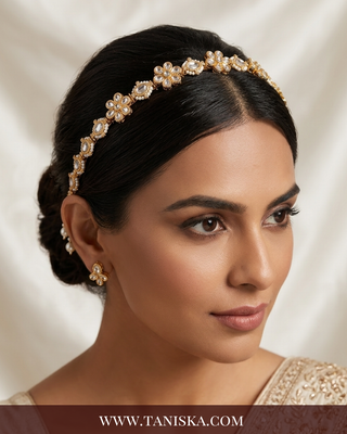 The Gilded Flora Kundan Headband