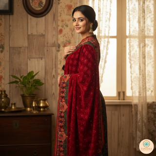 The Dholi Baarat Phulkari Dupatta