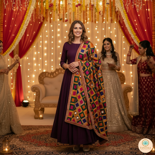 The Shatrangi Celebration Phulkari Dupatta