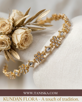 The Gilded Flora Kundan Headband