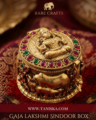 The Gaja Lakshmi Heritage Sindoor Box - Sindoor Box