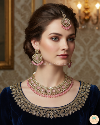 ISHA Pink Necklace Set