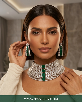 The Imperial Emerald & Diamond Collar Set