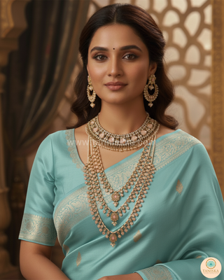 HANIYA Designer Peach Necklace Set COMBO DEAL