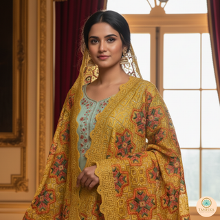 The Marigold Sunshine Phulkari Dupatta