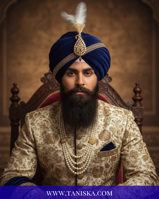 Imperial Kundan & Pearl Crest Kalgi