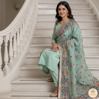 The Mint Meadow Phulkari Dupatta