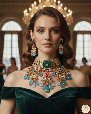 EESHA Kundan Necklace Set
