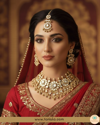 HANIYA Traditional Pachi-Kundan Necklace Set