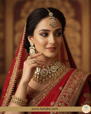 HANIYA Traditional Pachi-Kundan Necklace Set