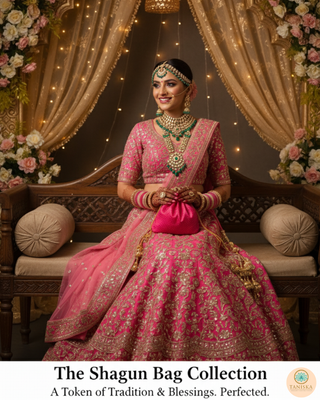 1 Hot Pink Multi-Purpose DORI RUMAL (Gift Bag, Thaal Cover, Potli Bag - Perfect for: Indian Wedding, Shagan Ceremony, Chunni Charhana, Bridal Shower, Baby Shower, Maiyan, Weddings, Favors, Shaadi, Walima)