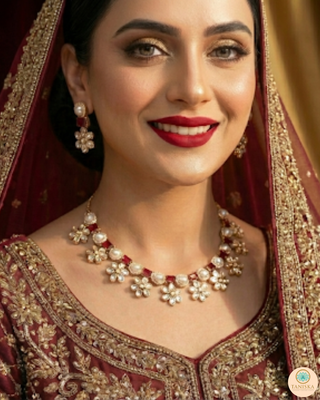 The Royal Rose Bloom Necklace Set