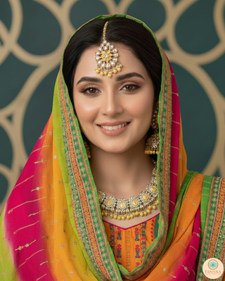 The Radiant Aavya Citrine Necklace Set