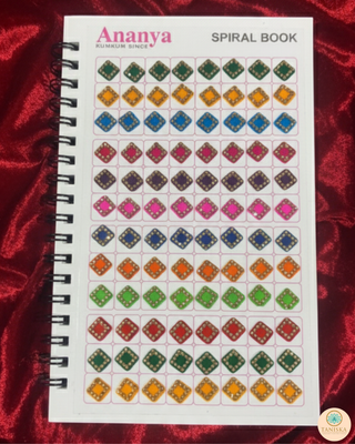 Golden Swarovski Style Timeless Bindi Book (960 Bindis) - Bindi Book