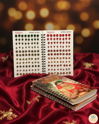 Ananya GOLDEN Swarovski Style FANCY Bindi Book (960 Bindis) - Bindi Book