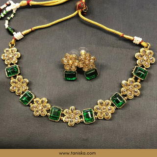 Emerald SIMPLE Necklace Set - Necklace Set