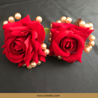 Red/Deep Red Traditional Hair Pins - Set of 2 Hair Pins - Hair Accessories