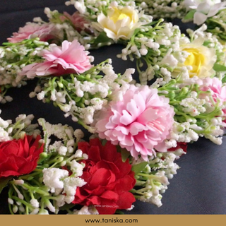 Yellow Flower Gajra - Hair Accessory - (Single Piece) - Hair Accessories