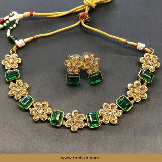Emerald SIMPLE Necklace Set - Necklace Set