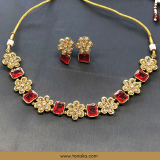 Red SIMPLE Necklace Set - Necklace Set