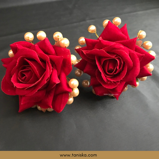 Red/Deep Red Traditional Hair Pins - Set of 2 Hair Pins - Hair Accessories