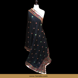The Midnight Star Phulkari Dupatta - Phulkari Dupatta