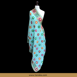 The Moroccan Oasis Phulkari Dupatta - Phulkari Dupatta