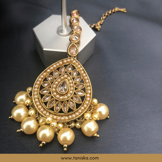 Golden 1 Traditional Necklace Set - Antique Gold - Necklace Set