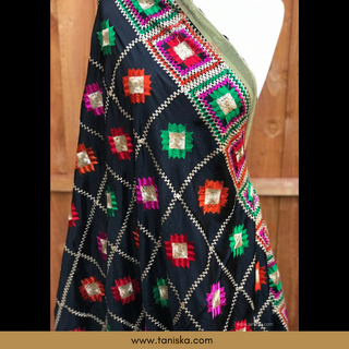 The Obsidian Festival Phulkari Dupatta - Phulkari Dupatta