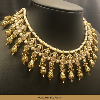 The Regal Chandrika Polki Heritage Necklace Set - Necklace Set
