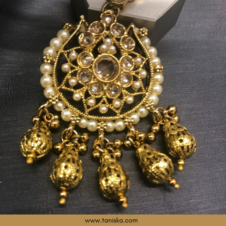The Regal Chandrika Polki Heritage Necklace Set - Necklace Set