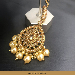 Golden 1 Traditional Necklace Set - Antique Gold - Necklace Set