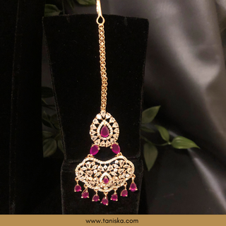 American Diamond Style Necklace Set - Rose Gold / Hot Pink (Limited Edition) - Necklace Set