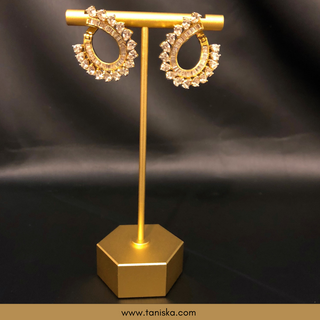 American Diamond Style Studs - Golden