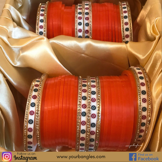 Regal Collection: Heritage Bridal Choora - Marigold