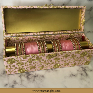Maharani Collection: Timeless Bridal Choora - Ombre Rose Petal