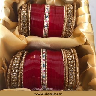 Red Choora / Bangles Set