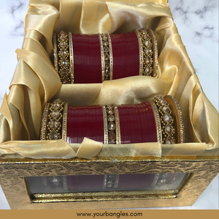 Red Bridal Choora / Bangles Set