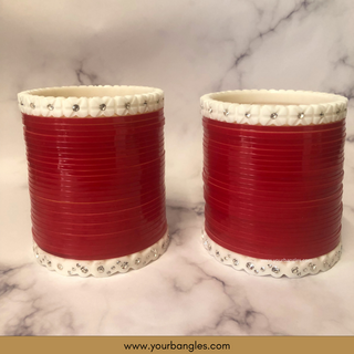 KATRINA KAIF Red Bridal Choora / Bangles Set - Design 2 - Bridal Chura