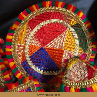 PRE-ORDER - New LED Jaggo (with Bells/Ghungroo) & Matching Mayian Set COMBO DEAL (Phulkari Print) - Available for