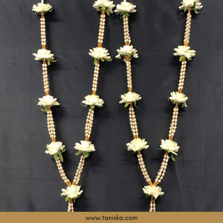 White Bride-Groom Mala