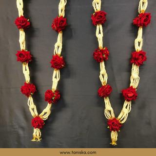 Royal Red Bride-Groom Mala